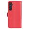  Samsung Galaxy A55 5G Fodral Litchi Läder Röd