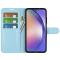 Samsung Galaxy A55 5G Fodral Litchi Läder Ljus Blå