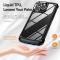  iPhone 15 Pro Skal Shockproof Armor Hybrid Svart