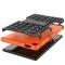  Samsung Galaxy Tab A7 Lite 8.7 - Rugged Kickstand Armor Skal - Orange