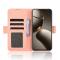  Xiaomi 15T Pro Fodral Med Avtagbart Kortfack Rosa