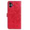  Samsung Galaxy A07 Fodral Med Fjäril Tryck Röd