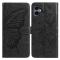 Samsung Galaxy A07 Fodral Med Fjäril Tryck Svart