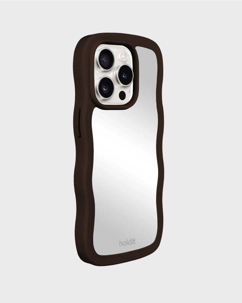 holdit holdit iPhone 15 Pro Skal Wavy Chocolate/Mirror
