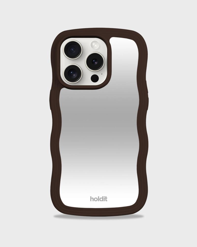 holdit holdit iPhone 15 Pro Max Skal Wavy Chocolate/Mirro