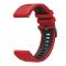 Garmin Fenix 22 mm Armband Quick Release Silikon Röd