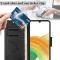  Samsung Galaxy A27 5G Fodral Läder Fjärilar Svart