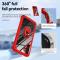  Samsung Galaxy A16/A26 5G Skal Shockproof Ring Hybrid Röd