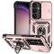  Samsung Galaxy S25 Skal Hybrid Ring CamShield Roséguld