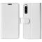  Sony Xperia 10 V Fodral Crazy Horse Läder Vit