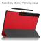  Samsung Galaxy Tab S9 Ultra Fodral Tri-Fold Läder Röd