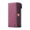 CASEME Samsung Galaxy S21 Plus - CASEME 2-i-1 Multifunktionellt Plånboksfodral - Röd