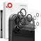 NORTHJO NORTHJO iPhone 18 Pro 2-PACK Linsskydd Svarta Ringar