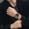  Galaxy Watch 8 46/44/40 mm Armband Äkta Läder Ljus Brun