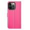  iPhone 13 Pro Max Fodral Litchi Läder Rosa