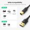 UGREEN UGREEN 2m USB-A - USB-B 2.0 Kabel Svart
