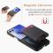  Galaxy Z Flip 7 Skal Inkl. Avtagbart Kortfack Läder Svart