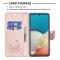  Samsung Galaxy A53 5G Fodral Tryckta Fjärilar Roséguld