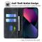  iPhone 15 Plus Fodral RFID Flip Retro Svart