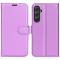  Samsung Galaxy A55 5G Fodral Litchi Läder Lila