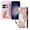  Samsung Galaxy S26 Fodral RFID Rosa Blommor