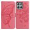  Motorola Moto G56 5G Fodral Fjäril Tryck Rosa
