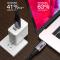  80cm 100W Thunderbolt 3/4 Kabel USB-C - USB-C 8K/60Hz Svart