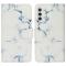  Samsung Galaxy S25 FE Fodral Med Tryck Vit Marmor