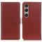  Sony Xperia 1 VI Litchi Läder Fodral Brun