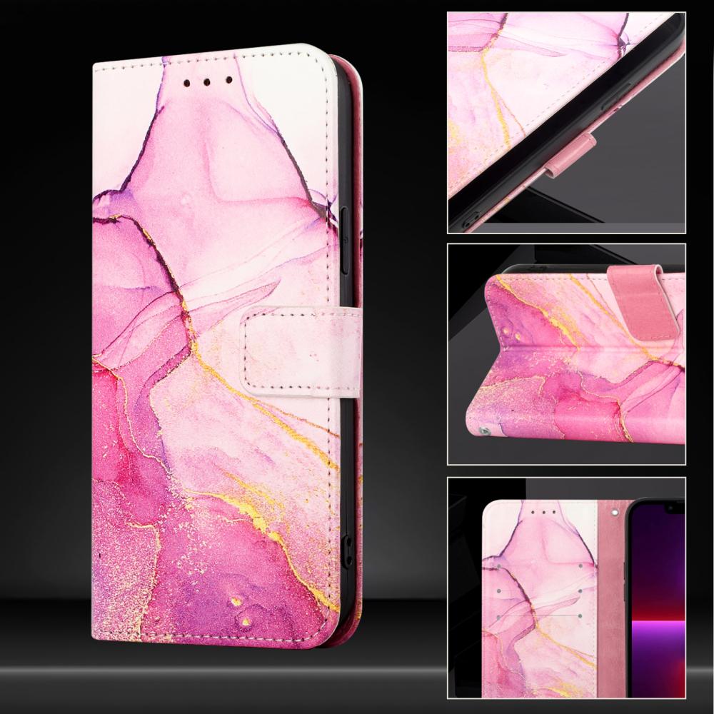  Google Pixel 11/11 Pro Fodral Läder Med Marmormönster