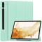  Samsung Galaxy Tab S9 Plus Fodral Tri-Fold Pennhållare Grön