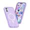  iPhone 17 Skal MagSafe Hybrid Glitter Lila