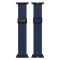 DUX DUCIS DUX DUCIS Apple Watch 42/44/45/46/49 mm Armband Flätat Mörk Blå