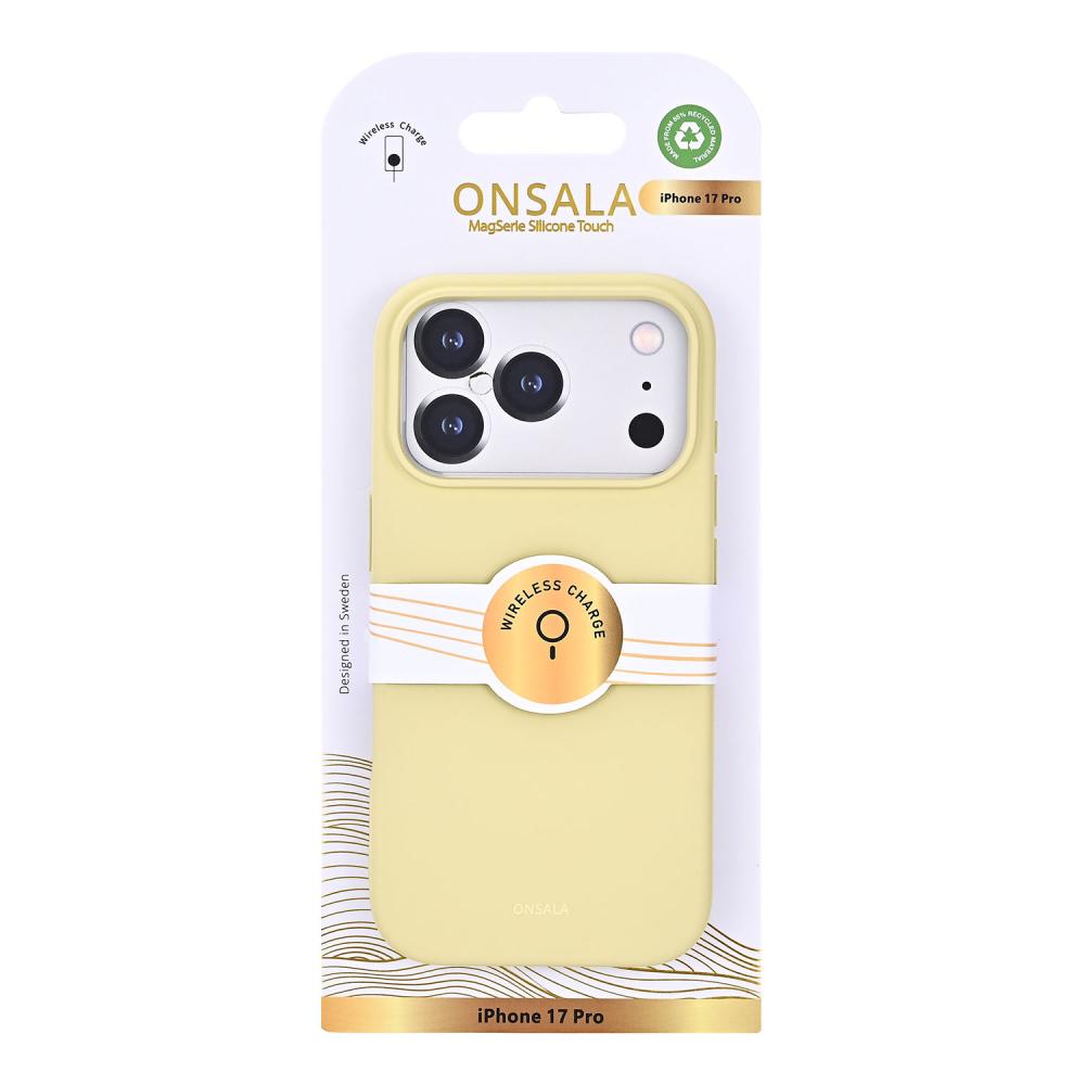 Onsala Onsala iPhone 17 Pro Mobilskal Med Silikonkänsla Lemon