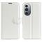  Motorola Edge 30 Pro Fodral Litchi Textur Vit