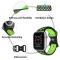 ColorPop Sportarmband Dual-Color Apple Watch 42/41/40/38 mm (S/M) Svart/Grön