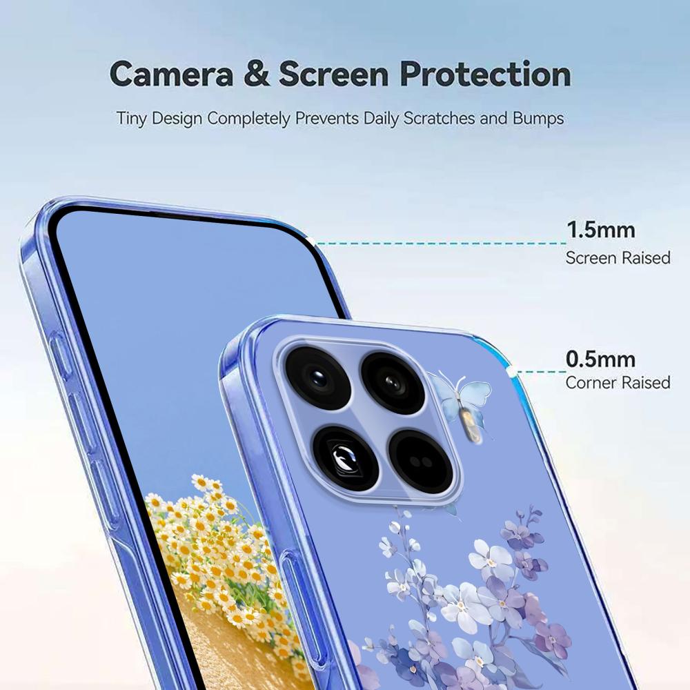  Xiaomi 15T Pro Skal Med Tryck Blommor