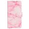  Samsung Galaxy S25 FE Fodral Med Tryck Rosa Marmor