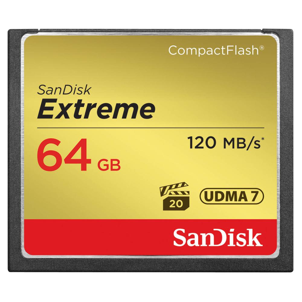 SanDisk SanDisk CF Extreme 64GB 120MB/s Minneskort