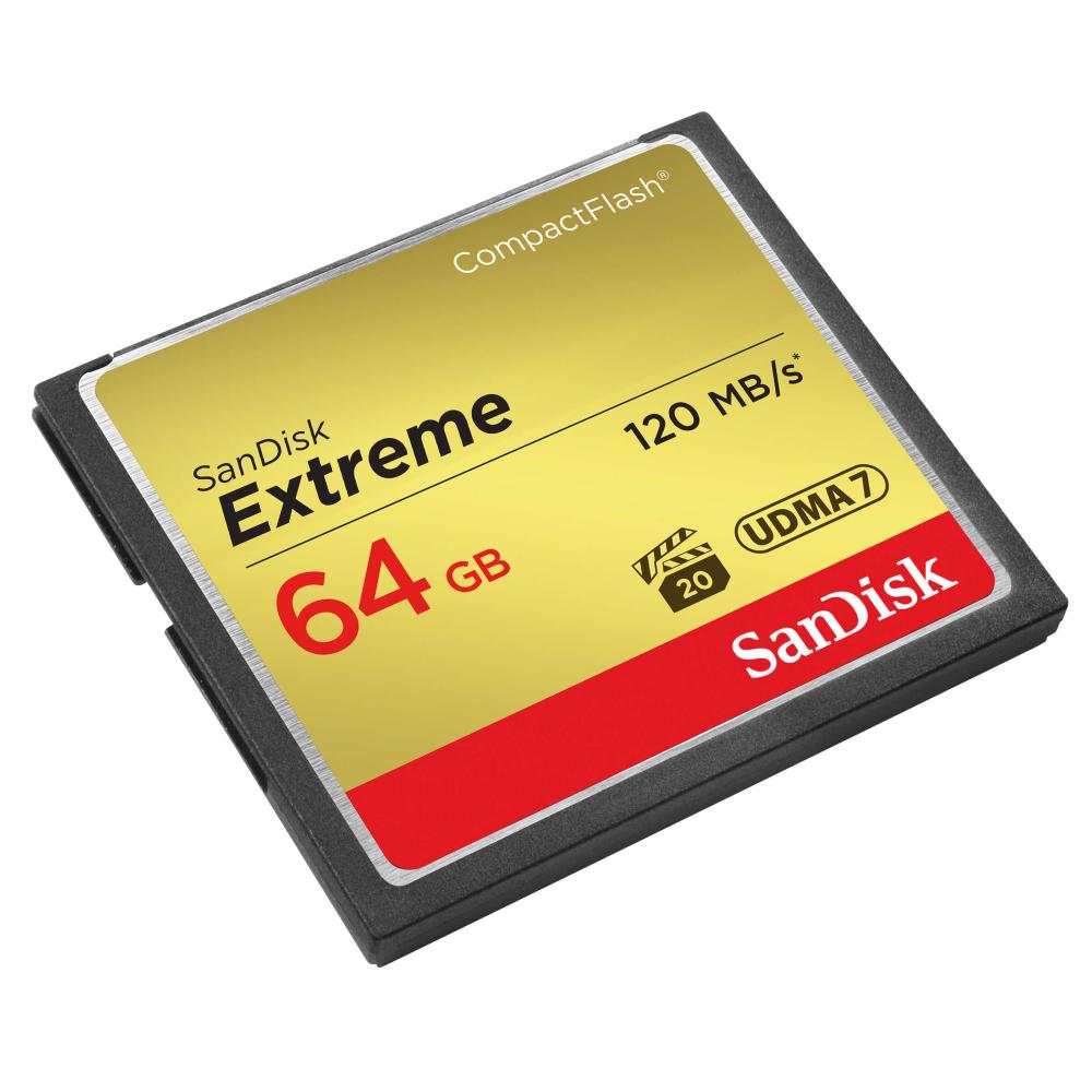 SanDisk SanDisk CF Extreme 64GB 120MB/s Minneskort