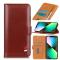  iPhone 14 Fodral Tri-Color Brun