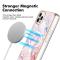  iPhone 15 Pro Skal MagSafe Marmor Roséguld