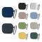  AirPods 3 Skal Silikon Litchi Textur Karbinhake Ash Grey