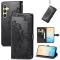  Samsung Galaxy S24 Fodral Mandala Tryck Svart