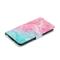  Samsung Galaxy S25 FE Fodral Med Tryck Rosa / Grön Marmor