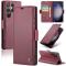 CASEME CASEME Galaxy S24 Ultra Fodral Slim Litchi Läder Röd