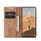 CASEME CASEME Samsung Galaxy S22 Fodral Flip Retro Läder Brun