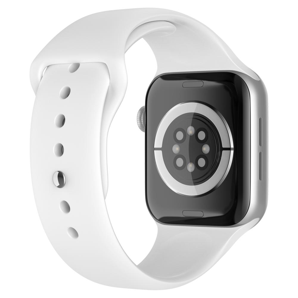 ColorPop Apple Watch 42/44/45/46/49 mm Silikon Armband (S/M) Vit