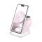 Tech-Protect Tech-Protect 3in1 15W Qi Magnetisk MagSafe Laddare Baby Pink