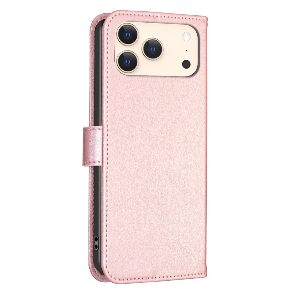  iPhone 17 Pro Max Fodral Med Blommigt Tryck Roséguld